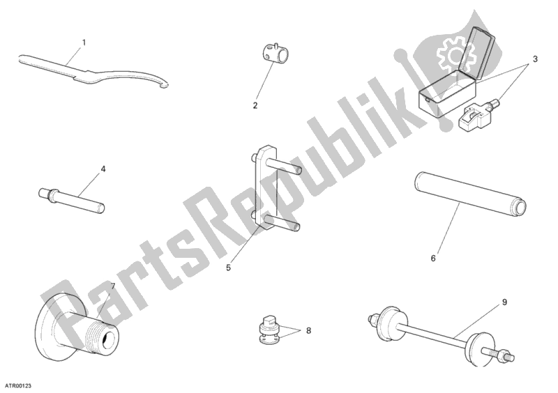 All parts for the Workshop Service Tools, Frame of the Ducati Monster S4 RS USA 1000 2007